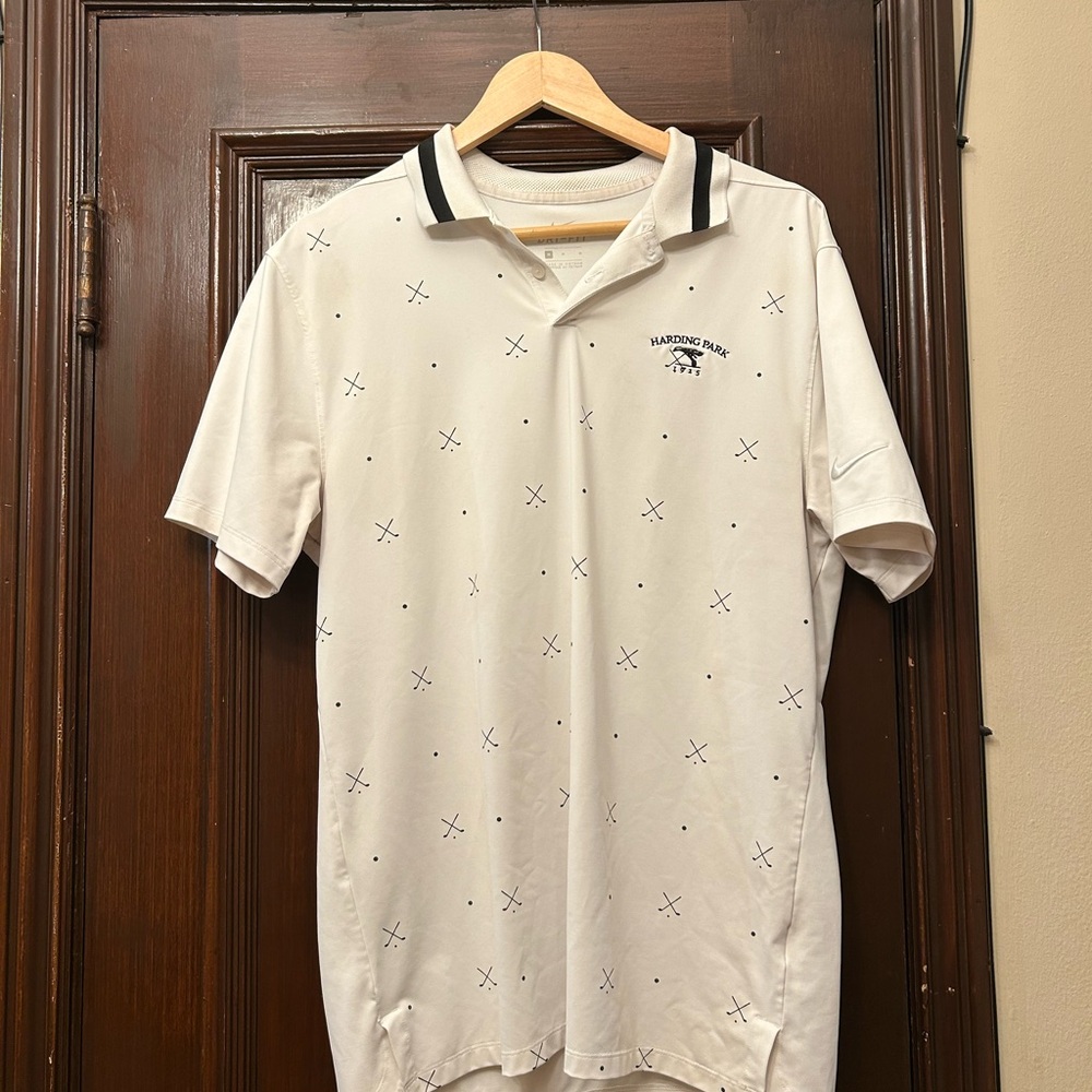 Nike White Polo Shirt with Black Accents